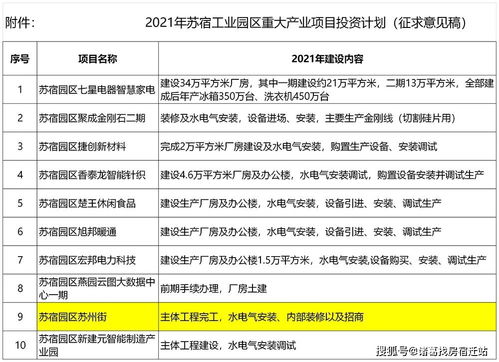 蘇宿園區敲定明年重大項目投資計劃，蘇州街完工與綜合體消失引發創新投資新思考
